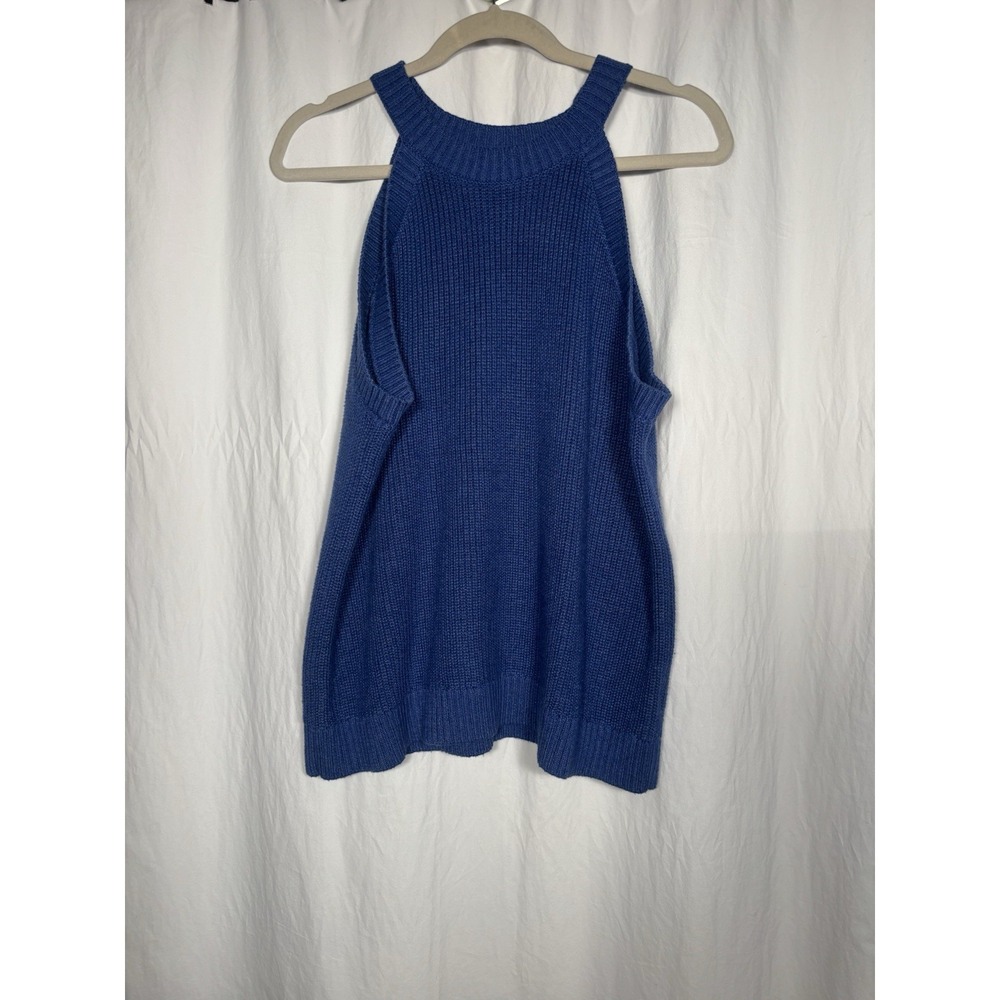 Old Navy Womens Blue Knit Sleeveless Sweater Vest XL LL7‎